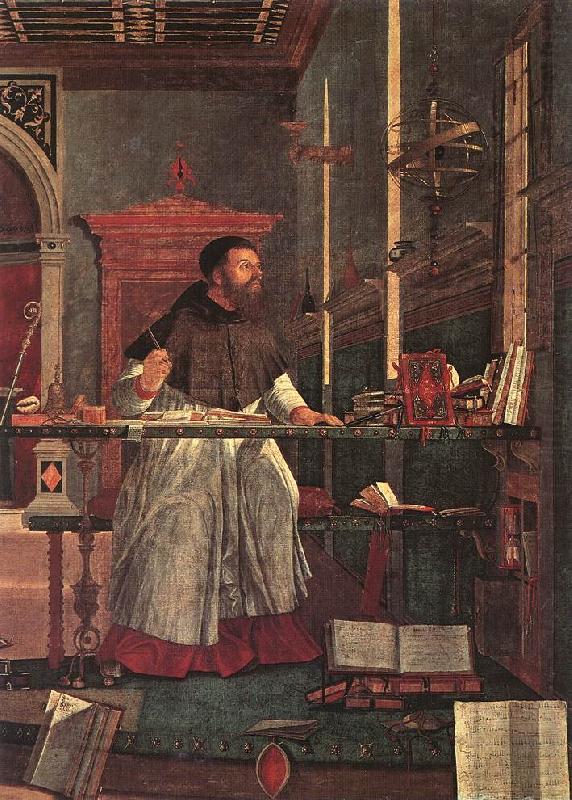 CARPACCIO, Vittore Vision of St Augustin (detail) dsf china oil painting image